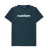 Kids t-shirt made from organic cotton, coastlines branding with styling on the rear. ultimate summer cool fro kids.