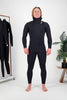 5/4 Chest Zip Hooded Wetsuit